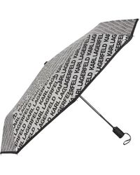 Karl Lagerfeld - Regenschirm logo überall - Lyst