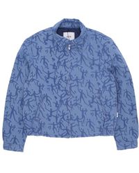Arte' - Blaue Allover Jacke Leicht Elastische Bündchen - Lyst