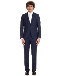 Tagliatore - Kostuums ,Blauw ,Wol Single Breasted Suit Set - Lyst
