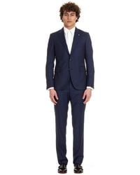 Tagliatore - Kostuums ,Blauw ,Wol Single Breasted Suit Set - Lyst