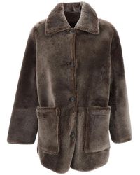 Arma - Shearling Jas - Lyst