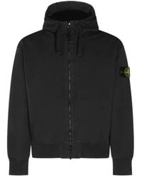 Stone Island - Oversized Zip-Up Sweatshirt - Lyst