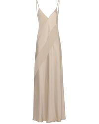 Antonelli - Kleedjes ,Geel ,Satijn Luna Panelled Dress - Lyst