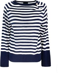 Liu Jo - Gestreifter Woll-Kaschmir-Pullover - Lyst