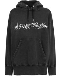 Givenchy - Hoodies & Sweatvesten ,Zwart ,Katoen Zwarte Capuchontrui Voor Mannen - Lyst