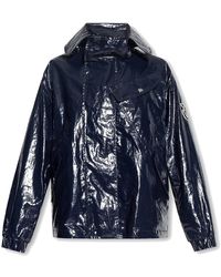 Moncler - Glänzende jacke mit kragen - Lyst
