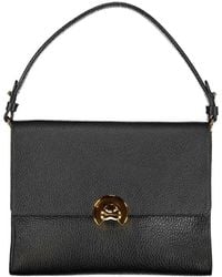 Coccinelle - Schwarze schultertasche mit abnehmbarem riemen und mehreren fächern - Lyst