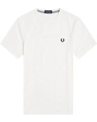 Fred Perry - T-Shirt Met Ronde Hals - Lyst
