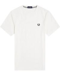 Fred Perry - T-Shirt Met Ronde Hals - Lyst