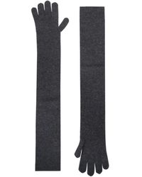 Max Mara - Accessoires ,Grijs ,Kasjmier Timor Handschoenen - Lyst
