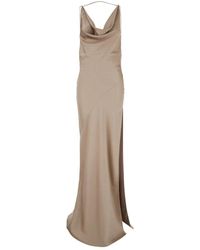 ANDAMANE - S langes kleid mit cowl neck - Lyst