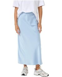 Kaffe - Eleganter hoher chambray-rock - Lyst