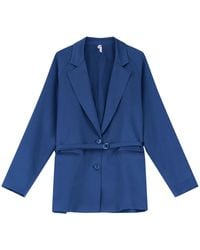 Imperial - Jassen ,Blauw ,Leer Blazer - Lyst