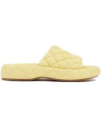 Bottega Veneta - Gepolsterte ledersandalen lemonade stil - Lyst