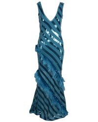 Patrizia Pepe - Abendkleid Mit Reißverschluss Und Unterkleid - Lyst