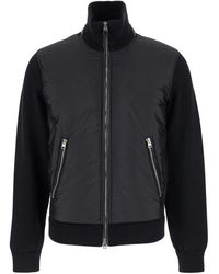 Tom Ford - Jassen ,Zwart ,Wol Zwarte Gebreide Jassen Met Dons - Lyst