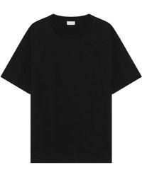 Dries Van Noten - Tops ,Zwart ,Katoen Hertz T-Shirt - Lyst