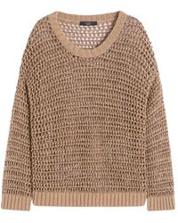 Weekend by Maxmara - Linnen En Katoen Mesh Jumper - Lyst