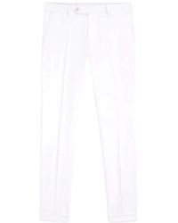 BOSS - Broeken ,Wit ,Katoen Genius Slim-Fit Chino Broek - Lyst
