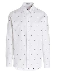 Dior - Camicia bianca in cotone a maniche lunghe - Lyst