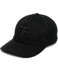 Tom Ford - Accessoires ,Zwart ,Katoen Canvas Cap - Lyst