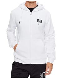 EA7 - Weiße pullover für männer - Lyst