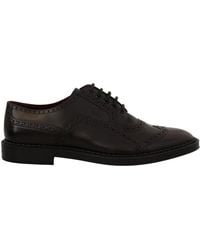 Dolce & Gabbana - Lila leder oxford wingtip schuhe - Lyst