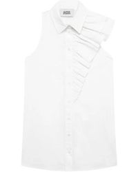 Alpha Studio - Tops ,Wit ,Katoen Camicia - Lyst