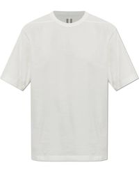 Rick Owens - Wit T-Shirt Met Ronde Hals - Lyst