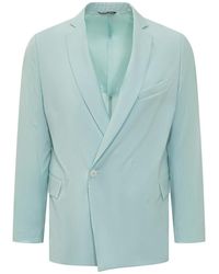 Costumein - Jassen ,Blauw ,Klassieke Single Breasted Blazer - Lyst