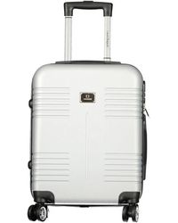 Laura Biagiotti - Grauer Polyethylen-Reisetrolley Mit Rädern - Lyst