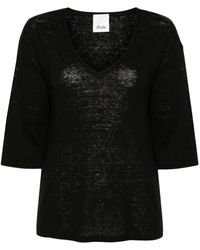 Allude - V-neck knitwear - Lyst