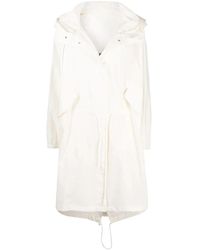 Jil Sander - Chubasquero Con Capucha Y Logo - Lyst