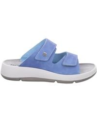Rohde - Blaue Riemchen-Slide-Sandale Für Damen - Lyst