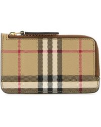 Burberry - Bedruckter Kartenhalter Aus Canvas - Lyst