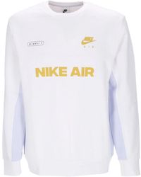 Nike - Gebürsteter crew sweatshirt - Lyst