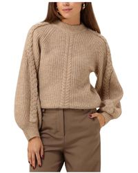 Object - Bruine Gebreide Pullover Voor Vrouwen - Lyst