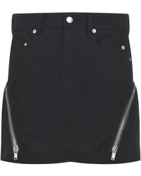 Rick Owens - Rokken ,Zwart ,Katoen Bolan Banana Mini Rok - Lyst