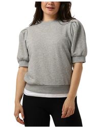 Minus - Truien & Vesten ,Grijs ,Katoen Mika Sweat Sweater Lichtgrijs - Lyst