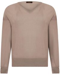 Moorer - V-Neck Knitwear - Lyst