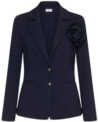 Marella - Jassen ,Blauw ,Leer Blazers - Lyst
