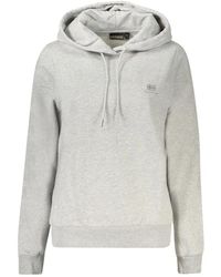 Napapijri - Grijze Sweater Hoodie - Lyst