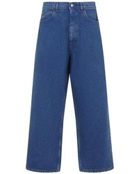 Marni - Ocean Denim Jeans Met Logo Patch - Lyst
