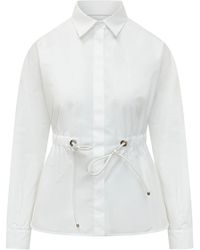 Max Mara - Overhemden ,Wit ,Katoen Mxmtazzina Shirt - Lyst