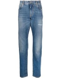 Dolce & Gabbana - Jeans slim-fit con effetto consumato - Lyst