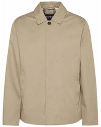 Barbour - Korte Waterdichte Polyester Parka Jas - Lyst