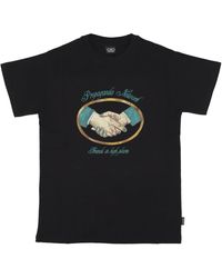Propaganda - Schwarzes Tee Mit Besticktem Logo - Lyst