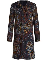 Etro - Kleedjes ,Veelkleurig ,Elegante Zwarte Jurk - Lyst