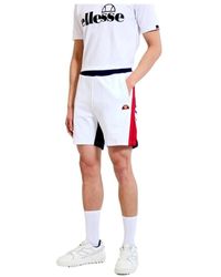 Ellesse - Korte Broeken ,Wit ,Witte Bermuda Shorts - Lyst