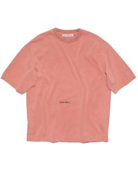 Acne Studios - Oversized rosa t-shirt - Lyst